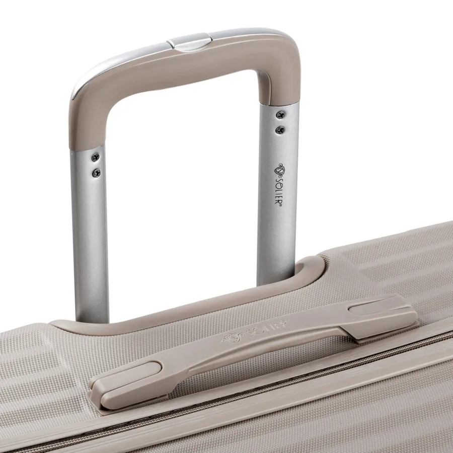 Walizka podróżna duża XL twarda SOLIER KYOTO 1071 szampańska 28'