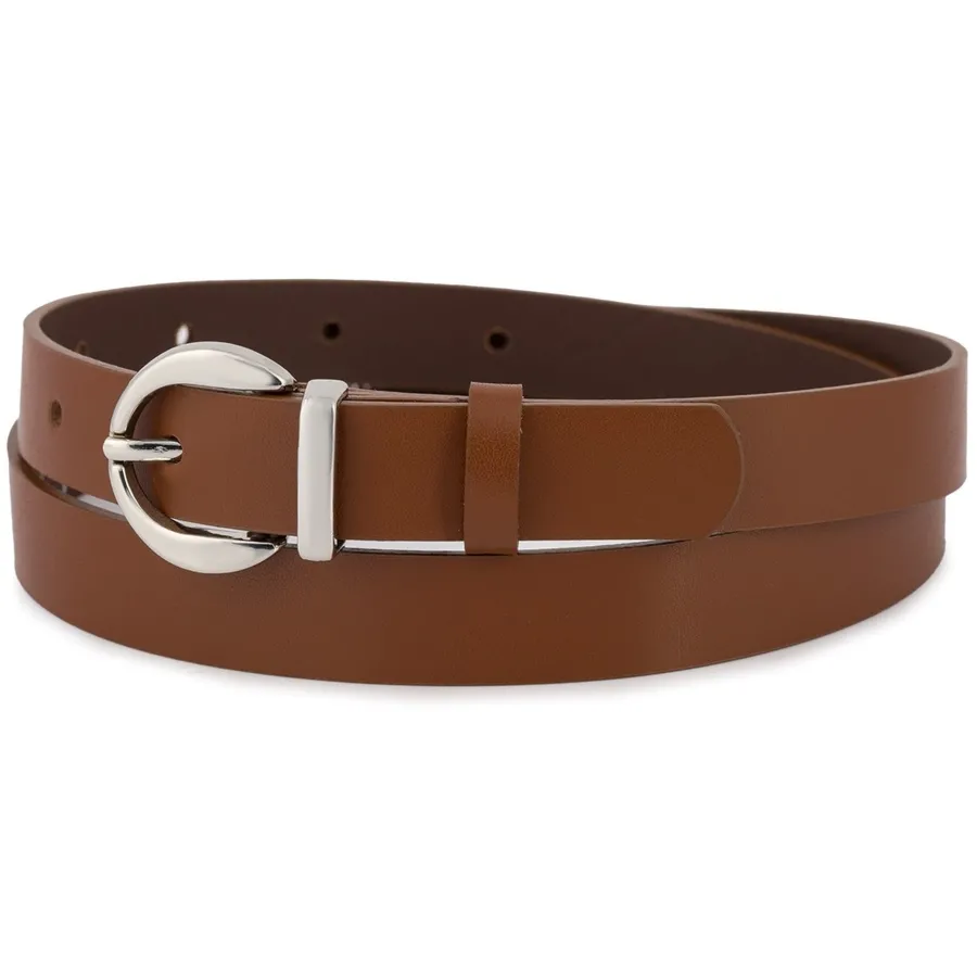 Pasek skórzany BELTIMORE r.85-100 cm O21 brązowy