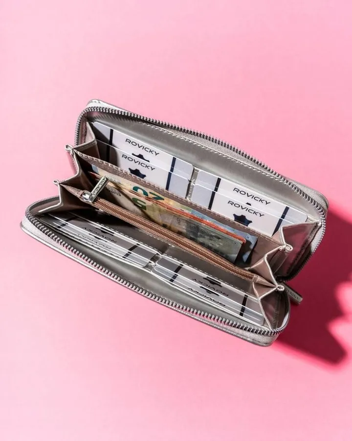 Portfel srebrny Rovicky R-PRK-01-HRH