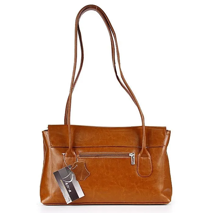 Torebka skórzana damska DAN-A T39 camel