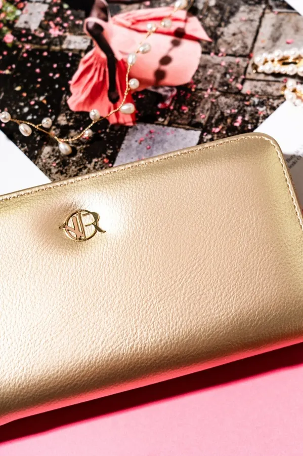 Portfel złoty Rovicky R-PRK-01-HRH