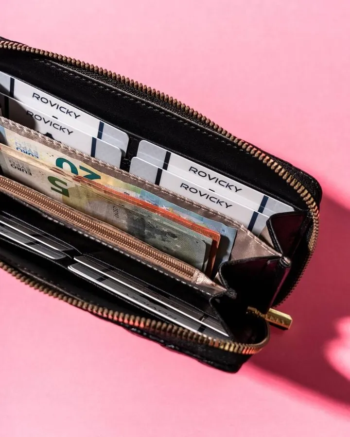 Portfel pikowany Rovicky R-PRK-04-F19 czarny