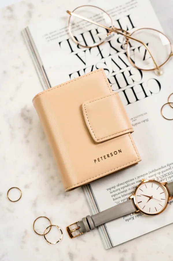 Portfel damski Peterson PTN 42329-F8 beżowy