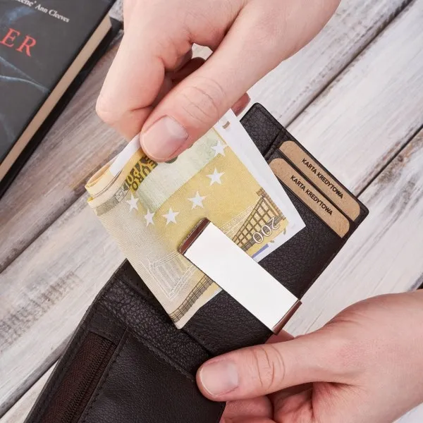 Portfel Skórzany Brødrene G-11MN/BLBR Brązowy