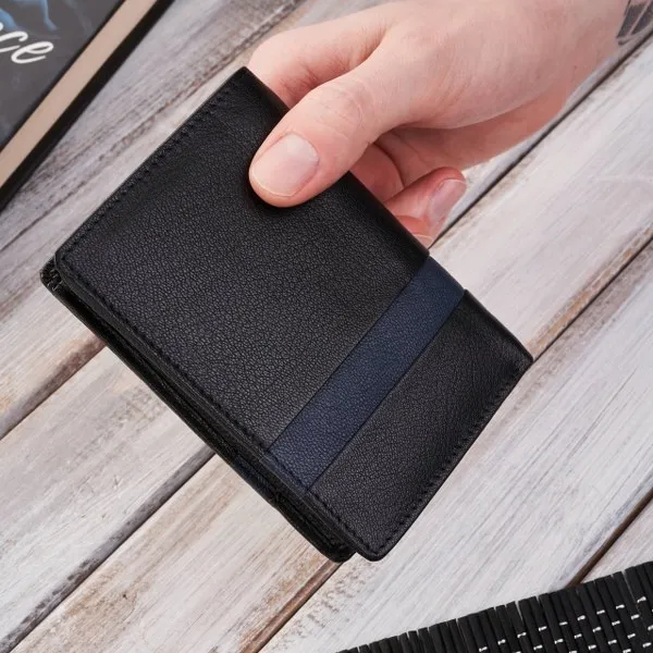 Portfel Męski Skórzany G-117MN czarny Brødrene