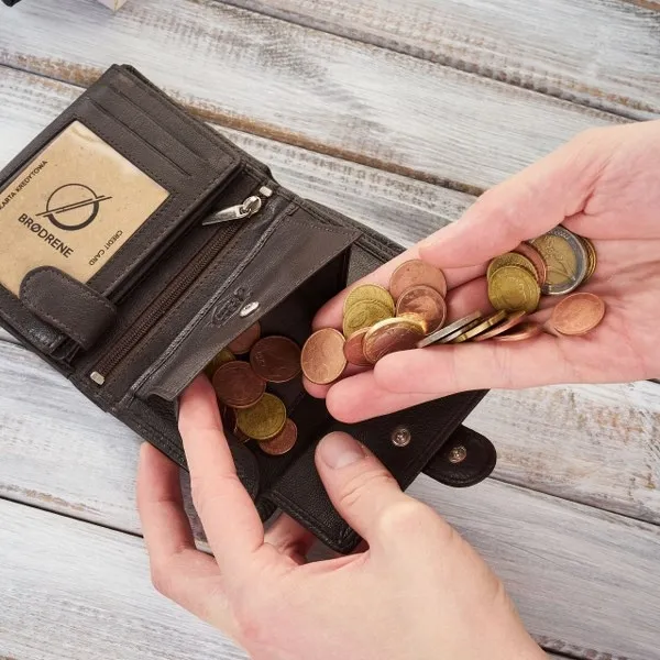 Portfel Skórzany RFID Brødrene G-28 Brązowy