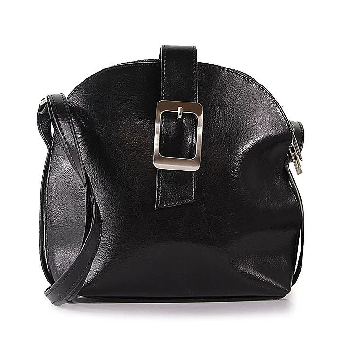 Torebka skórzana damska listonoszka DAN-A T29 czarna