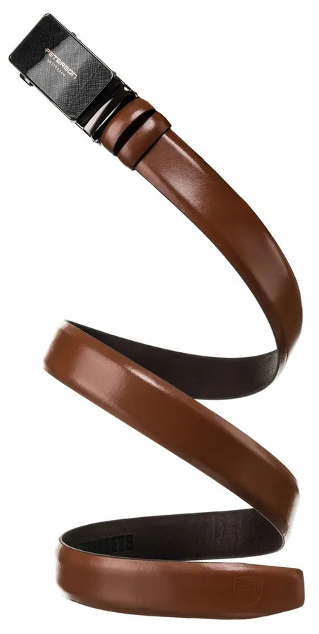 Skórzany pasek Peterson PTN A001 brązowy