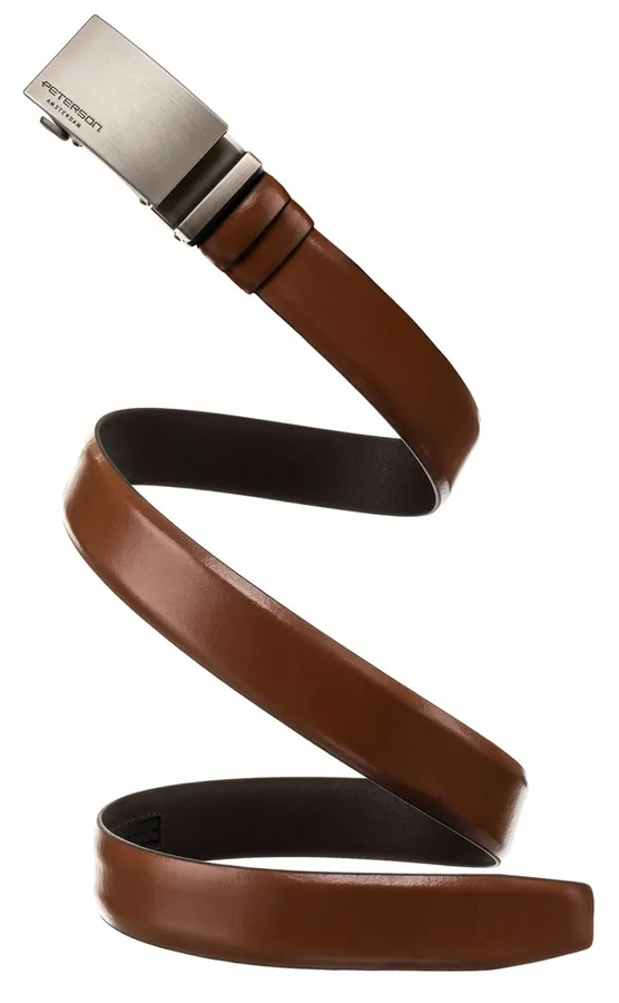 Pasek męski Peterson PTN A005 BROWN brązowy
