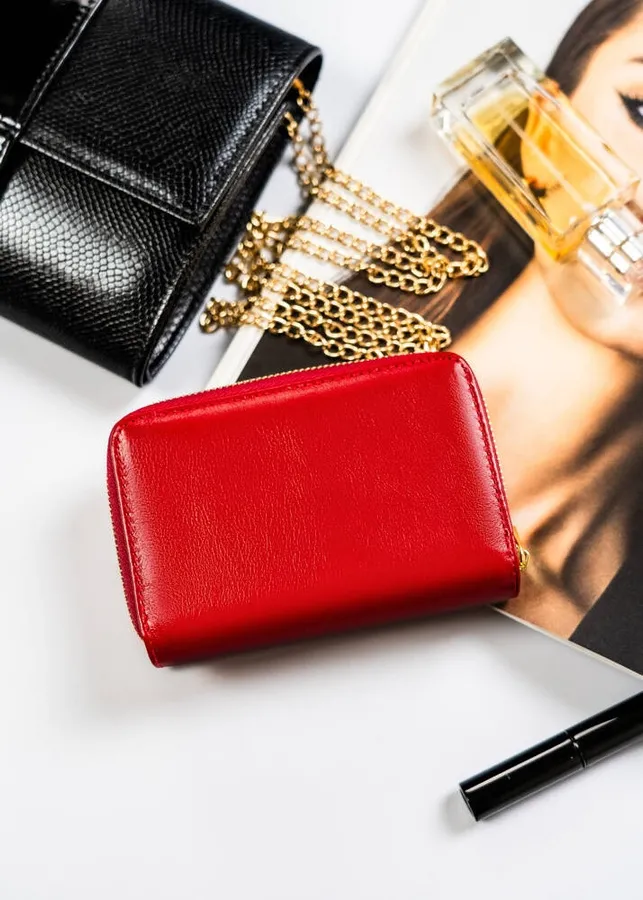 Portfel skórzany Peterson PTN 76115-SGN czerwony