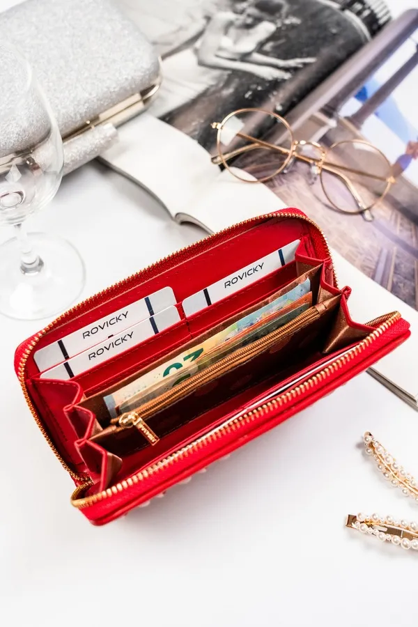 Portfel damski Rovicky R-PFF-01 czerwony