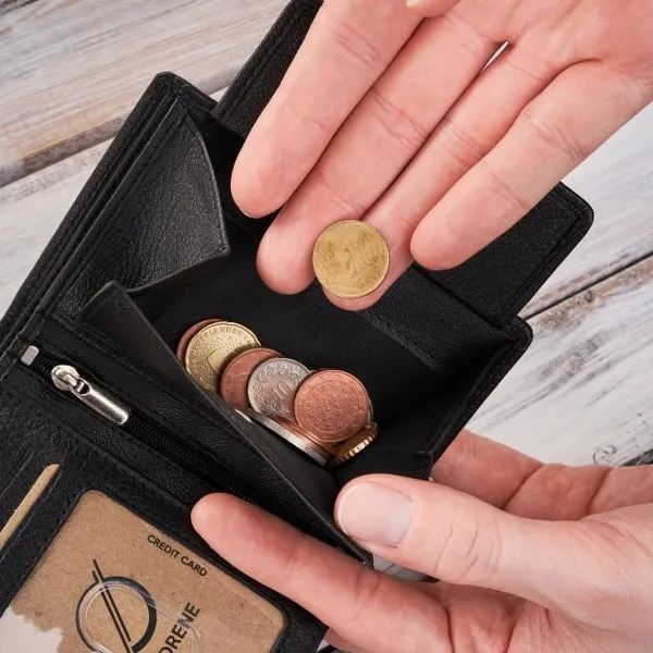 Portfel Męski Skórzany G-117MN Czerwony Brødrene