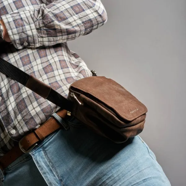 Saszetka Brødrene BL04 Ciemny Brązowy