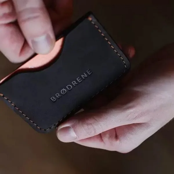 Etui na Karty i Wizytówki Brødrene E01 Czarny