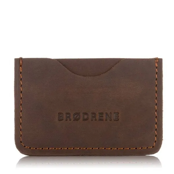 Etui na Karty i Wizytówki Brødrene E01 Ciemny Brąz