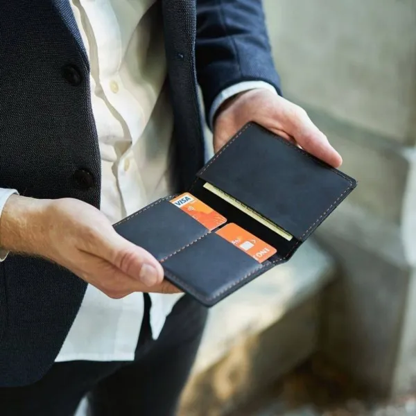 Portfel Brødrene SW01 Czarny