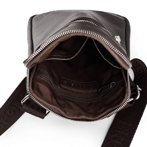 Męska Saszetka Skórzana Brødrene G-02 Brązowa