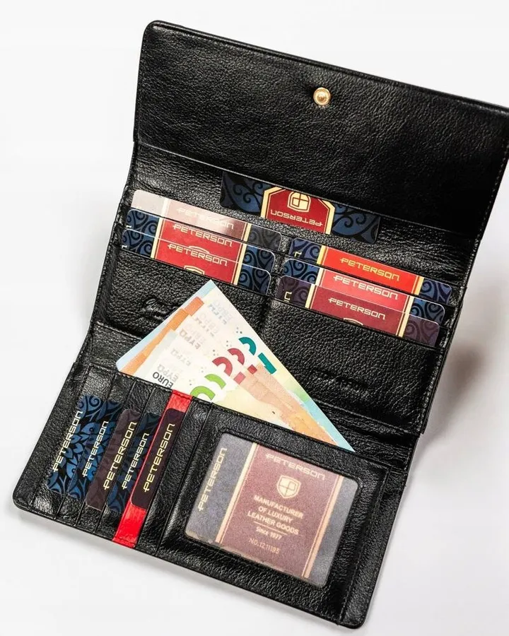 Portfel damski Peterson PTN BC-415 czarny