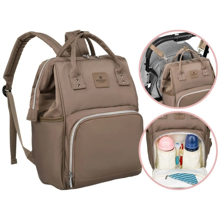 Plecak beżowy Peterson PTN MB2-6005