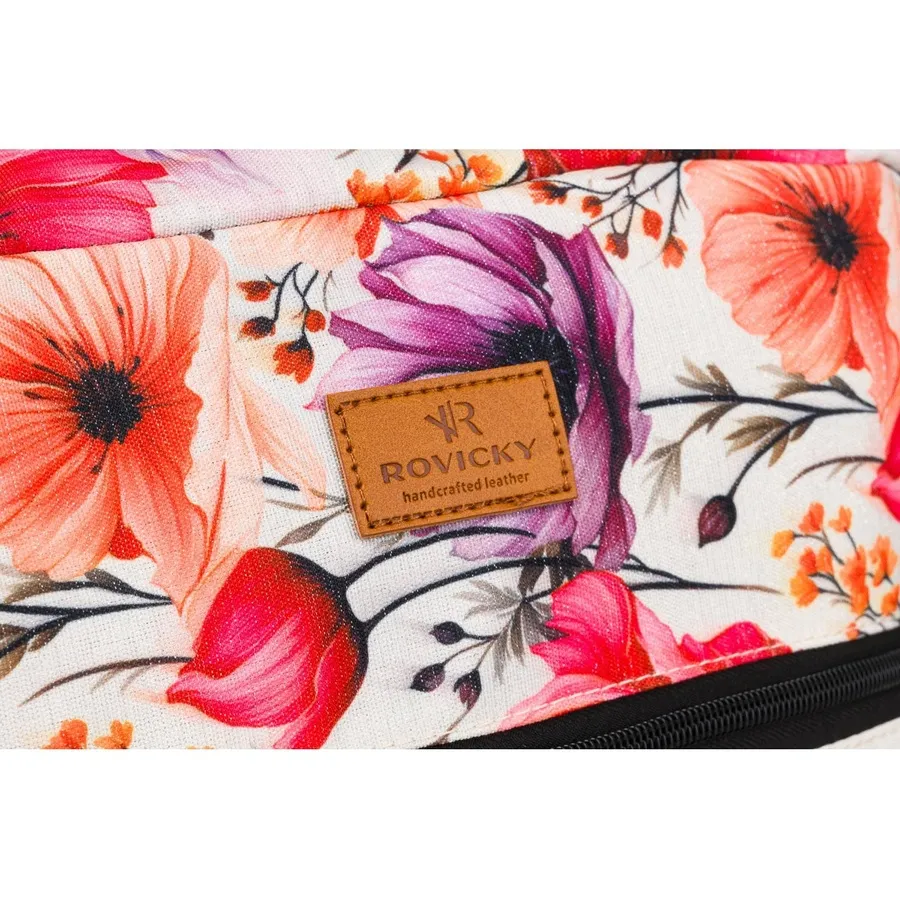 Plecak podróżny Rovicky R-PL-01 print kwiaty