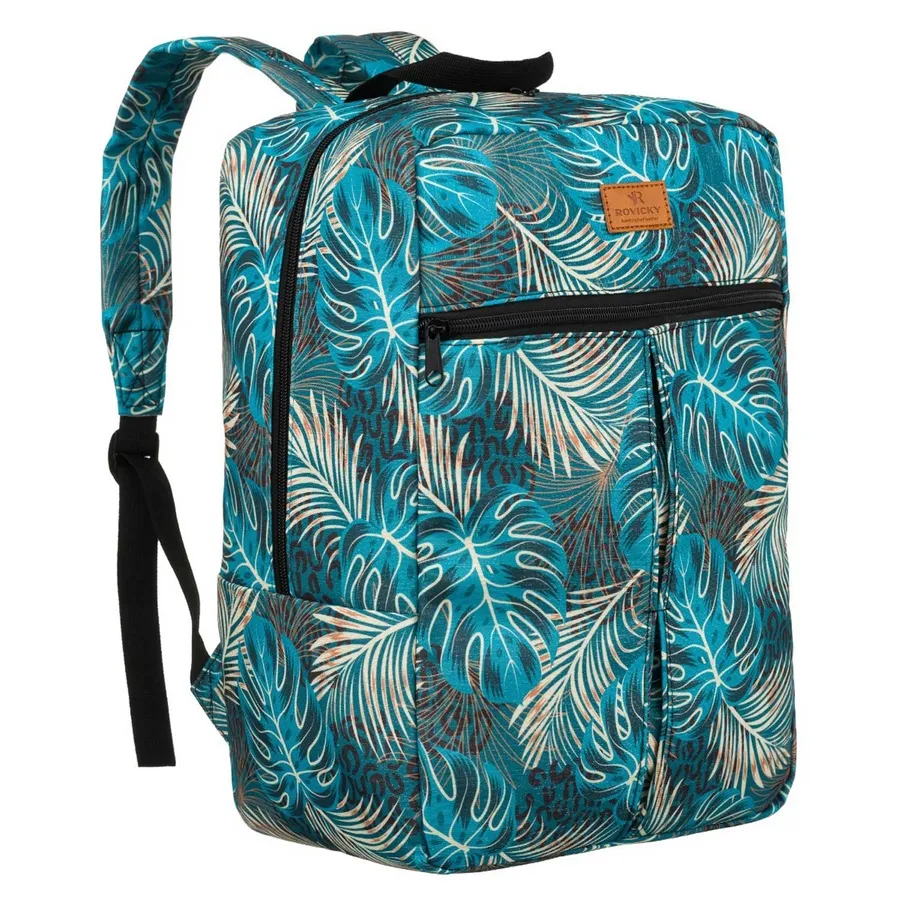 Plecak podróżny Rovicky R-PL-01 print liście