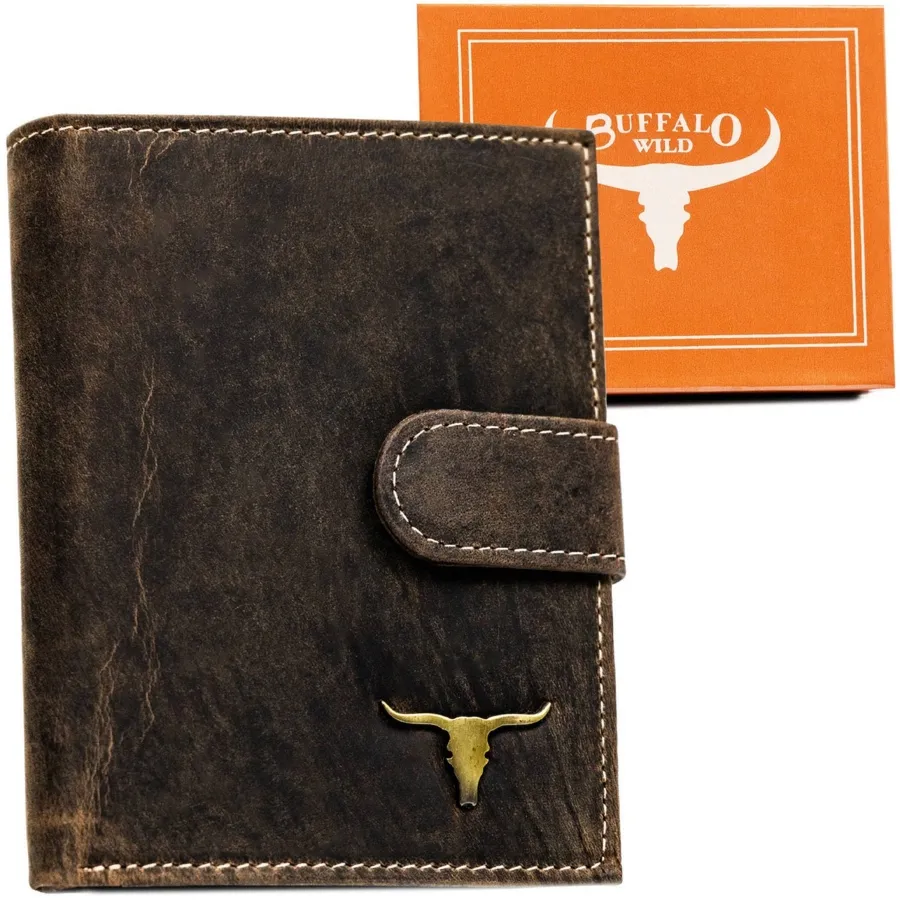 Portfel męski Buffalo Wild RM-04L-BAW brązowy