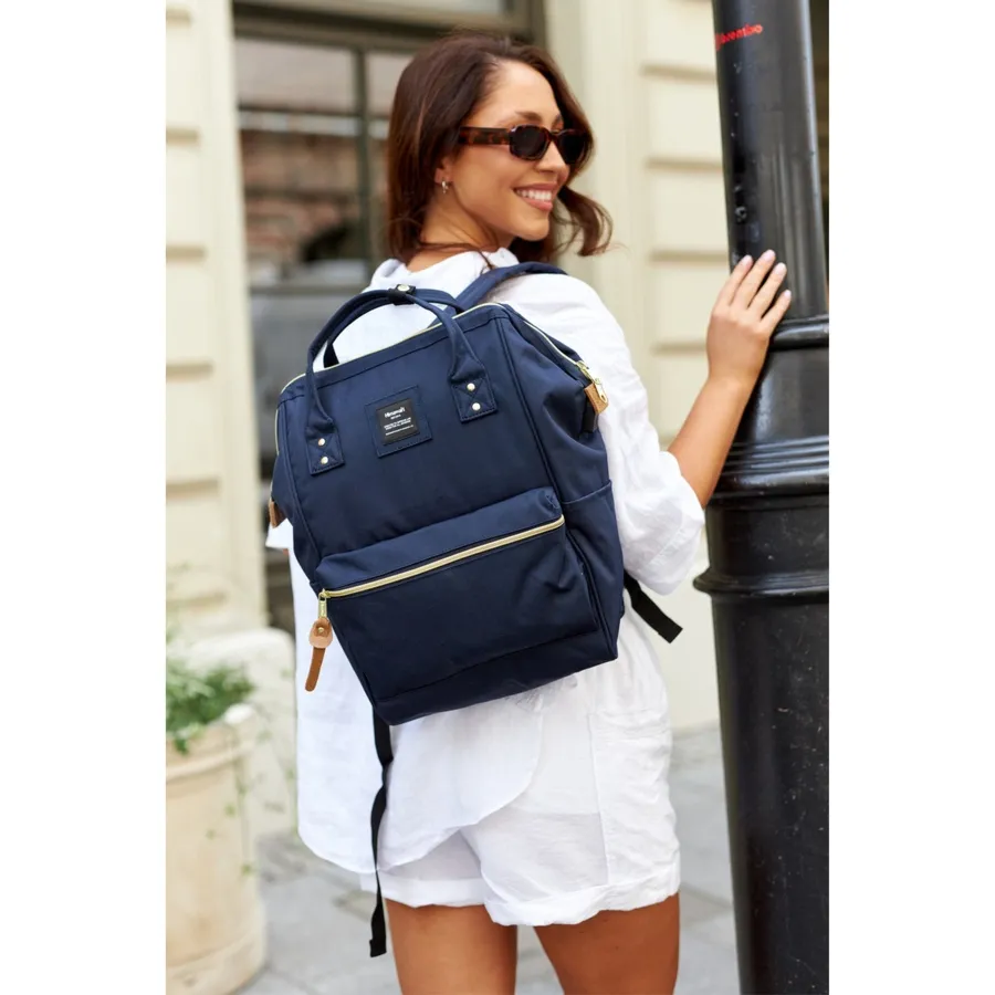 Granatowy plecak na laptopa 13,3" z kieszeniami - Himawari