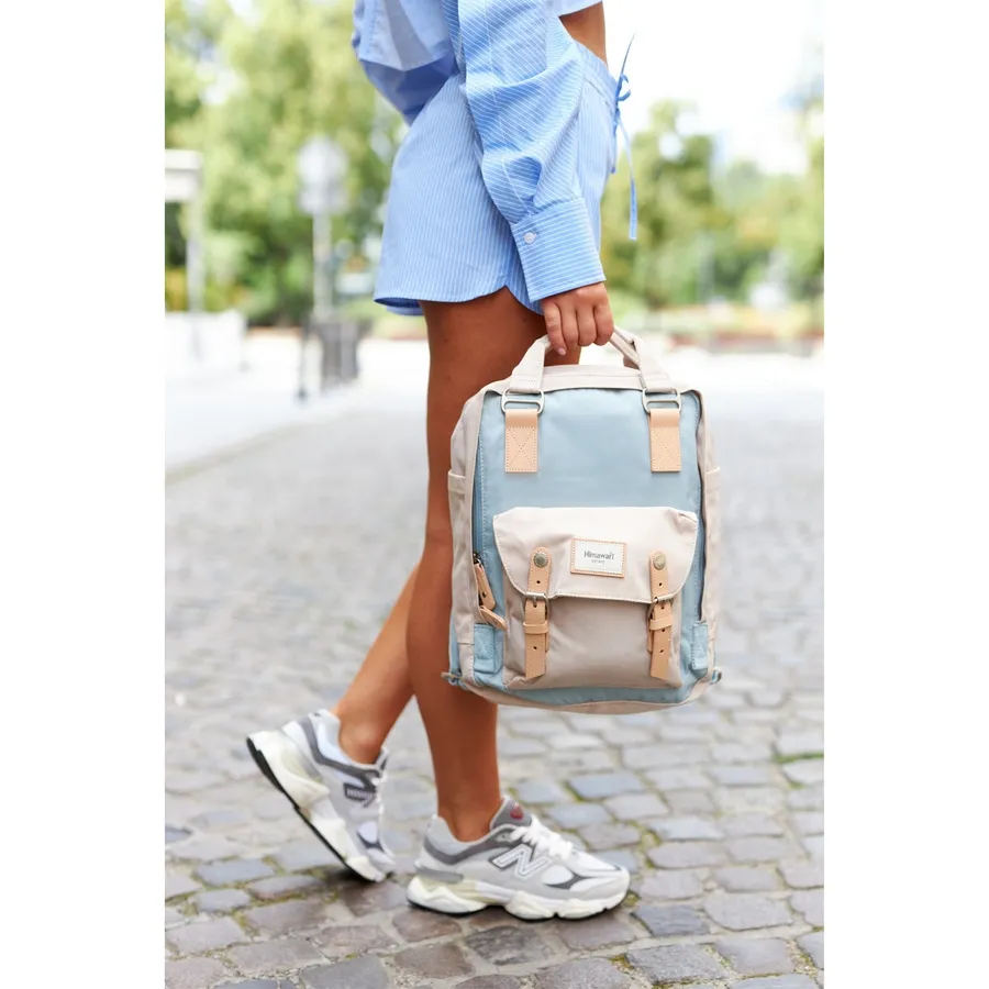 Plecak wodoodporny Himawari 188L beżowo-niebieski