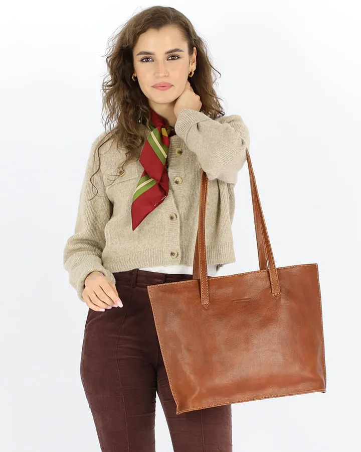 Shopperka biznesowa MARCO MAZZINI brązowa 420a