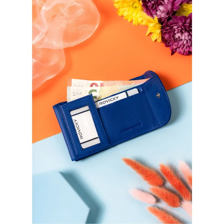 Portfel damski Rovicky R-17-LFN niebieski