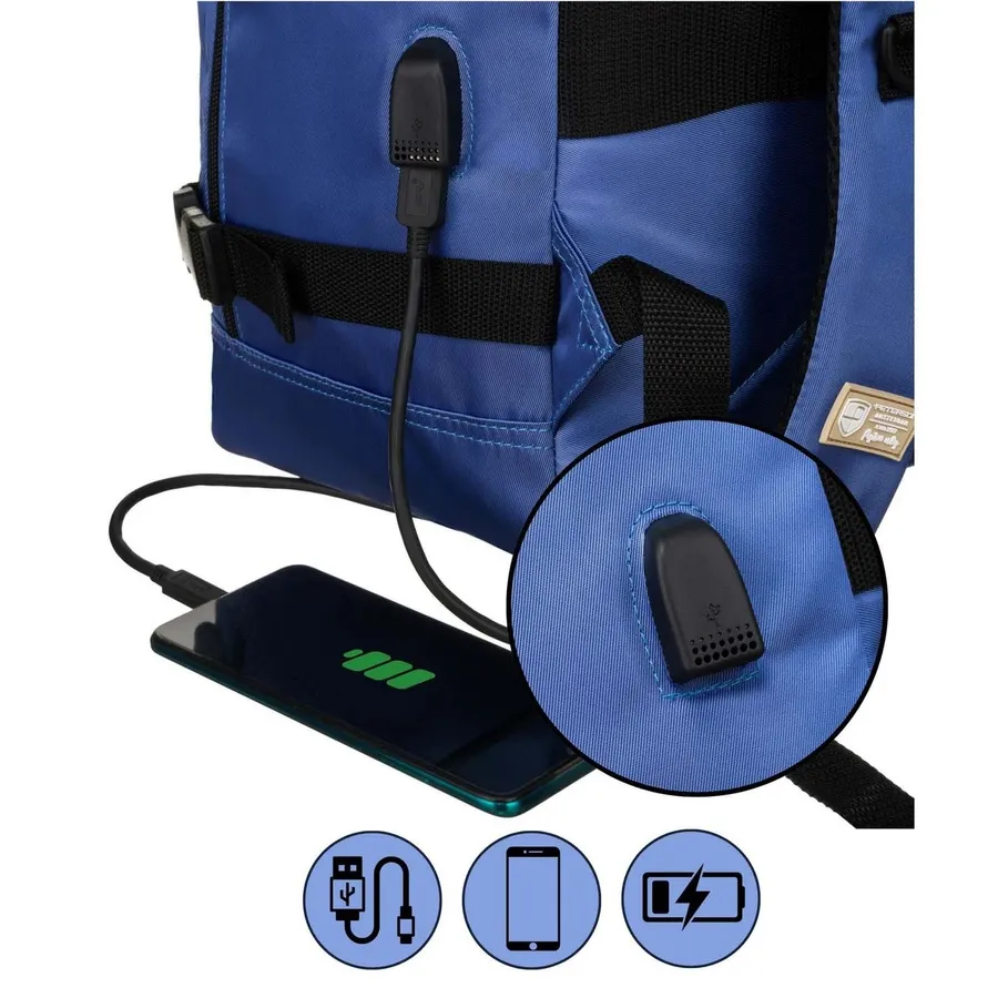 Plecak podróżny Peterson PTN APP niebieski