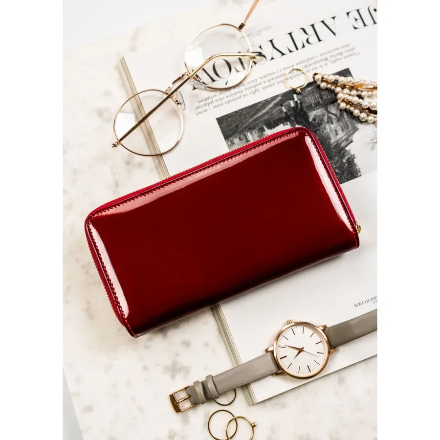 Portfel damski Peterson PTN BC-76116 czerwony