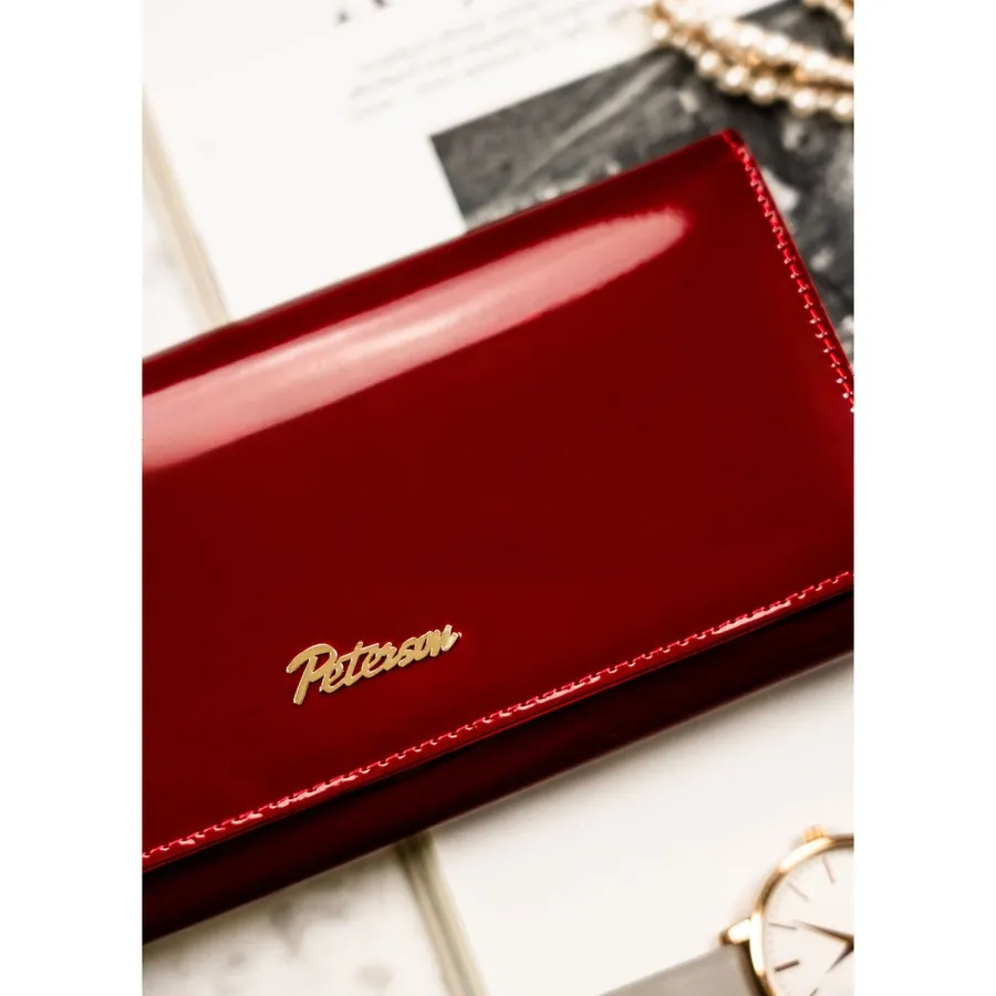 Portfel damski Peterson PTN BC-42106 czerwony
