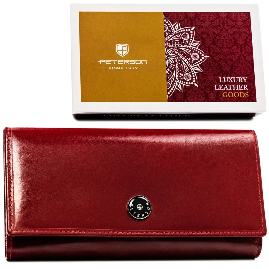 Portfel damski Peterson PTN 1680144-TVT czerwony