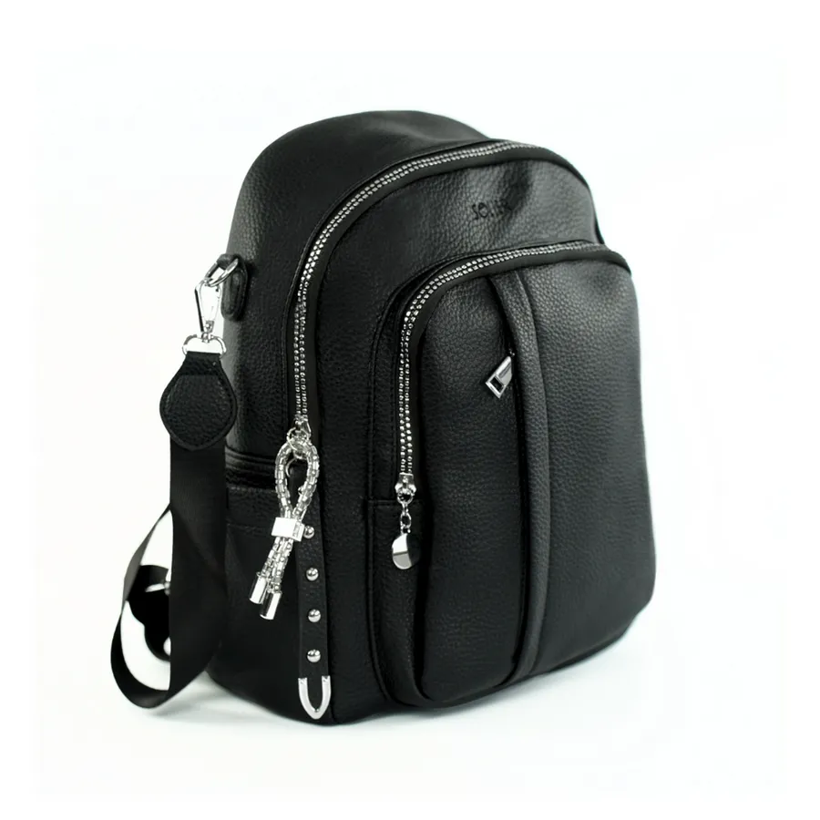 Plecak damski Solier FV02 Lindra czarny