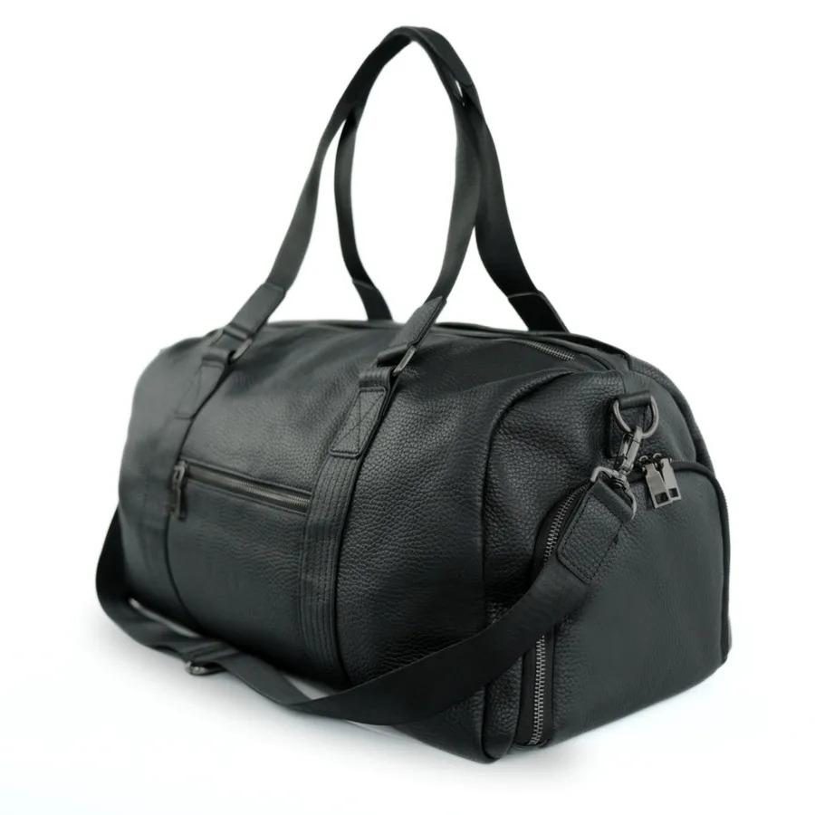 Skórzana torba weekendowa Solier SL40 Kellan czarna