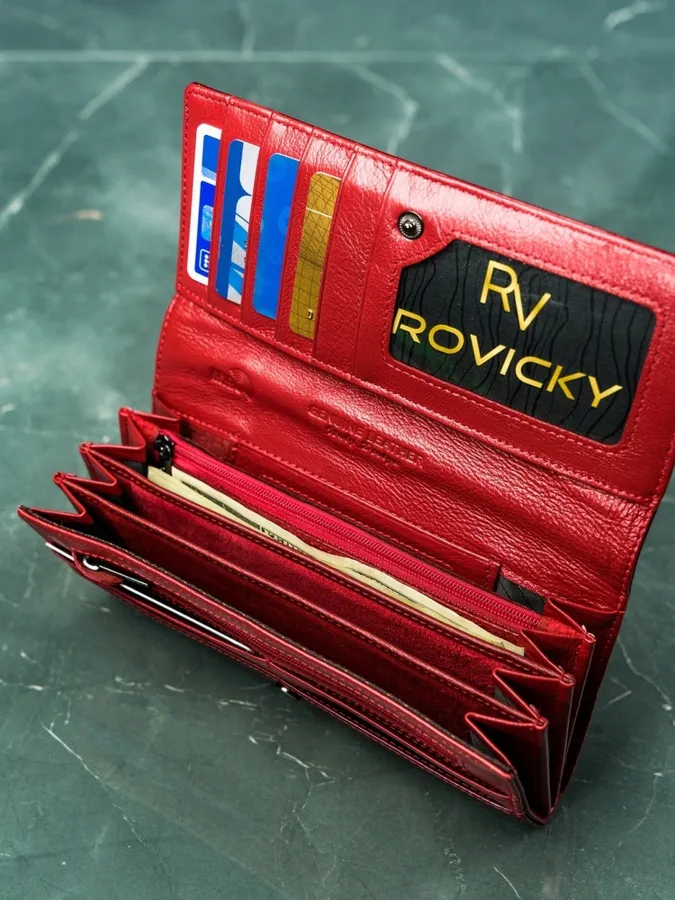 Portfel skórzany Lorenti 72031-RS czerwony