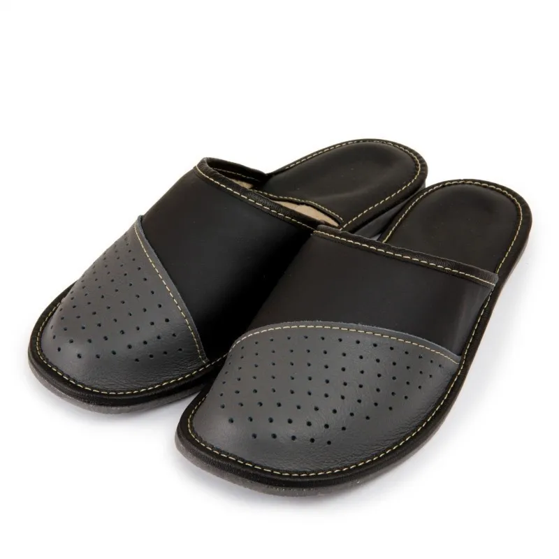 Kapcie męskie R.45 na co dzień ortopedyczne wygodne KM-12-GR-45