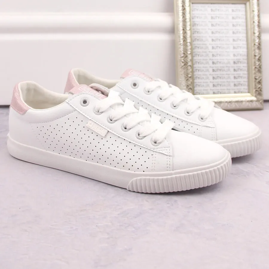 Trampki niskie z eko skóry białe Big Star HH274073