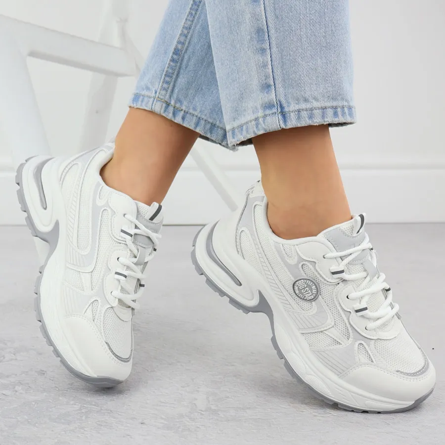 Półbuty damskie sportowe białe Big Star RR274A191