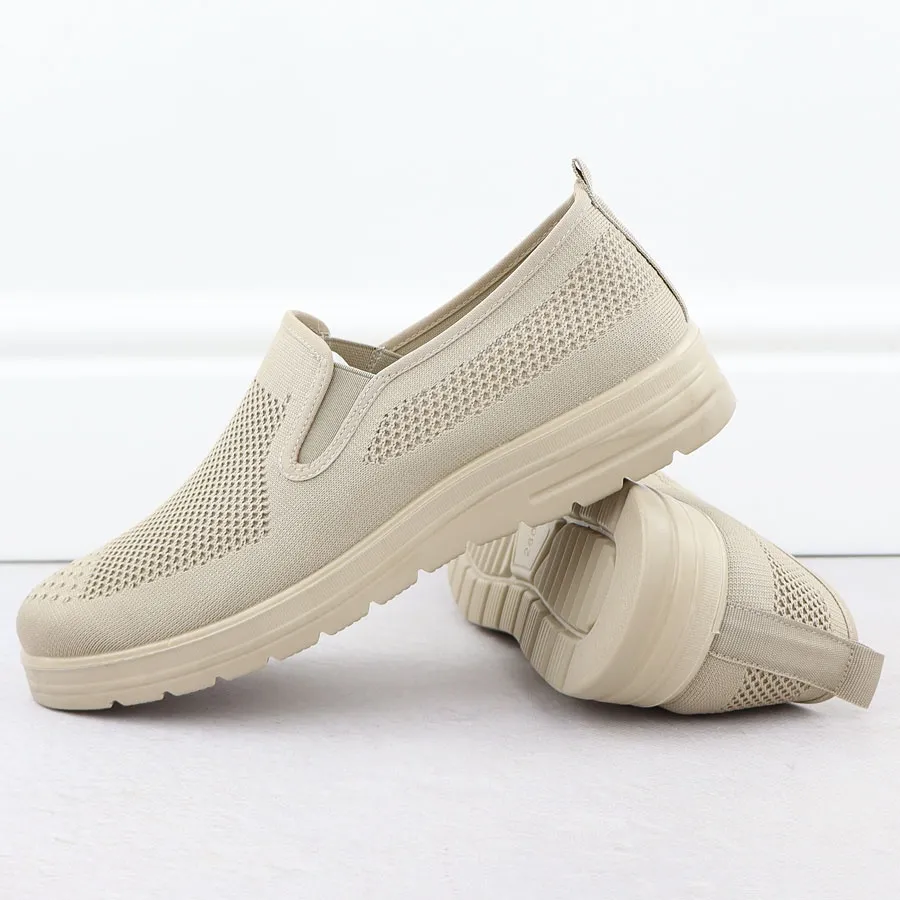 Półbuty męskie wsuwane beżowe News 1022