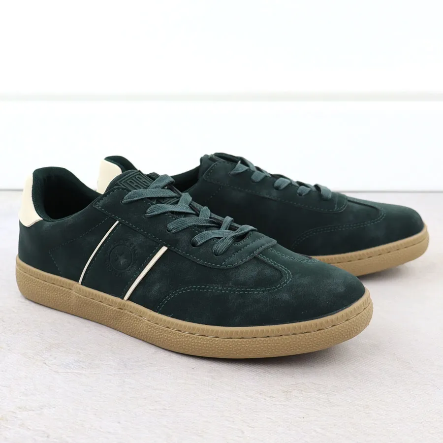 Półbuty sportowe męskie zielone Big Star SS174076