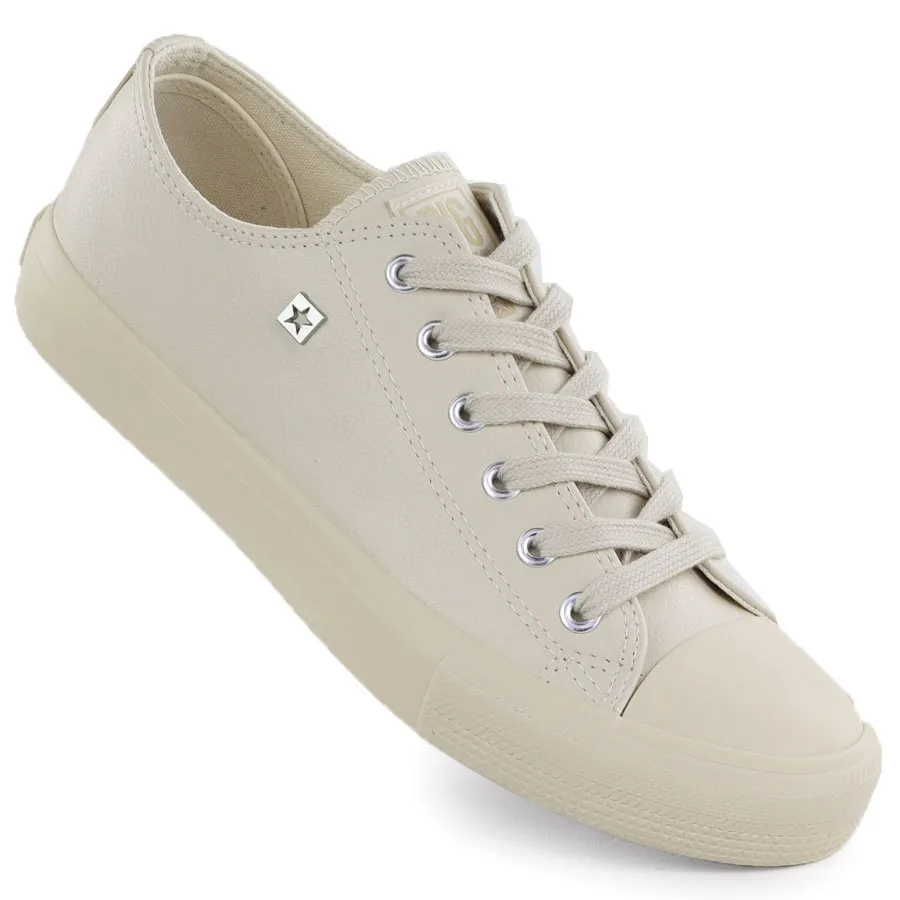 Trampki niskie damskie ekoskóra beżowe Big Star TT274019