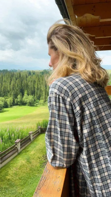 Koszula damska flanelowa oversize długa  VALENTINA BURBERRY L