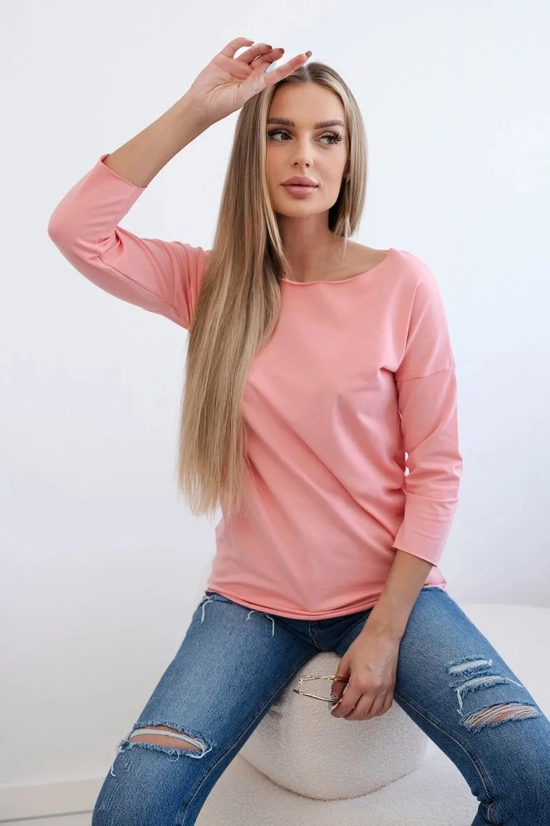 Bluzka Casual morelowa