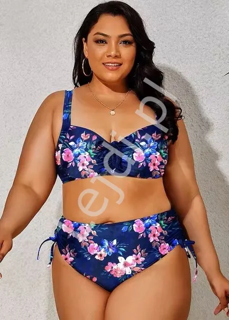 Kwiatowe  bikini Plus Size