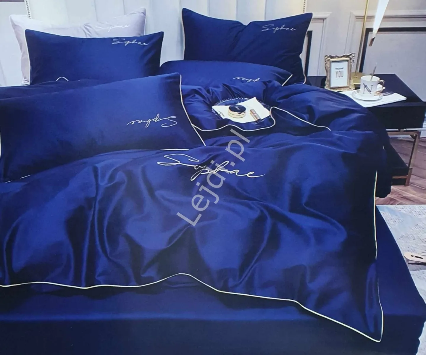 Elegancki komplet pościeli 3 częściowy 200cm x 220cm + poszewka na poduszkę 2x 70x80, Polski Producent