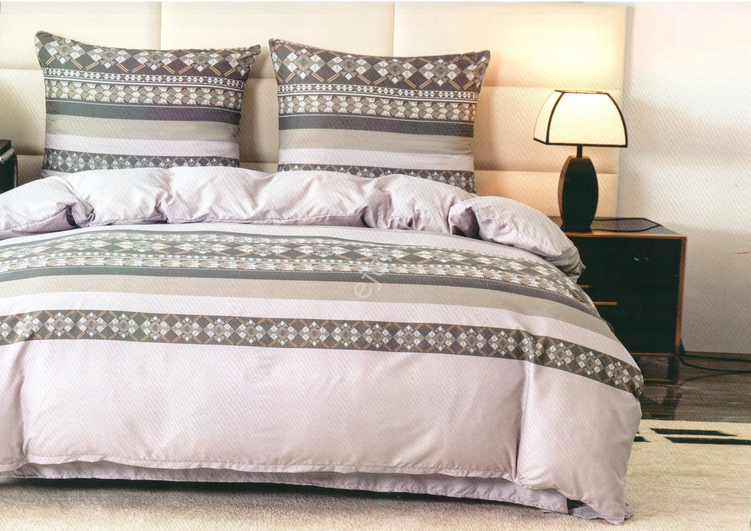 Elegancki komplet szarej pościeli 3 częściowy 200cm x 220cm + poszewka na poduszkę 2x 70x80, Polski Producent