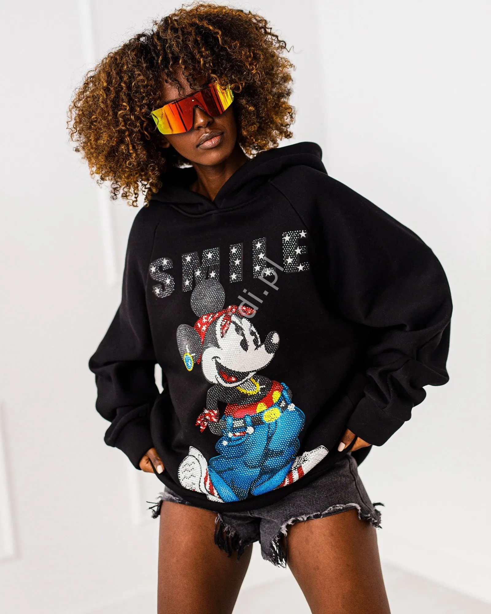 Bluza z Myszką Mickey z cyrkoniami  MISS CITY