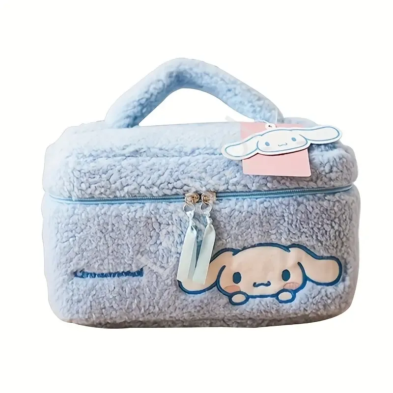 Duża kosmetyczka Cinamoroll baranek niebieska